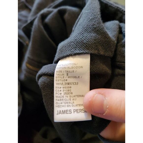 JAMES PERSE Hooded Utility Parka dark grey sz 2 (Medium) - Picture 4 of 5